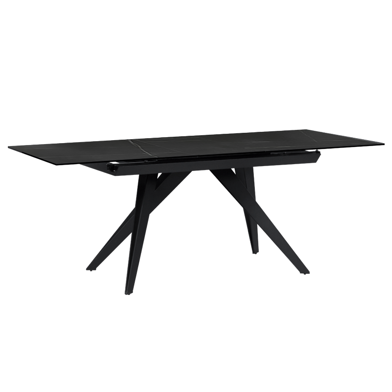 Разтегателна трапезна маса KONIN - черна