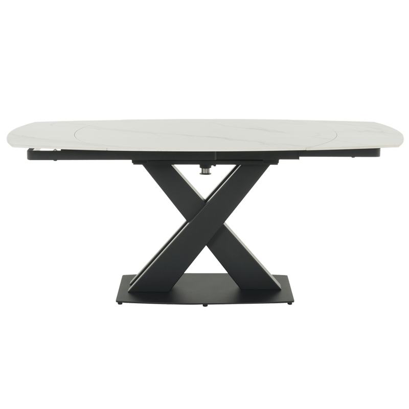 Разтегателна трапезна маса KARLINO - бяла