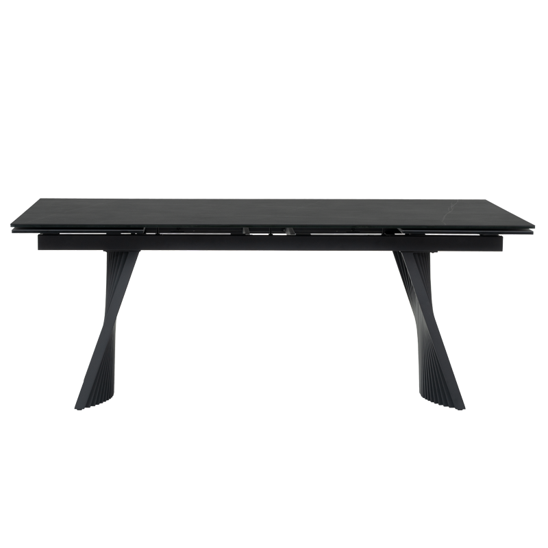 Разтегателна трапезна маса KOWAL - черна