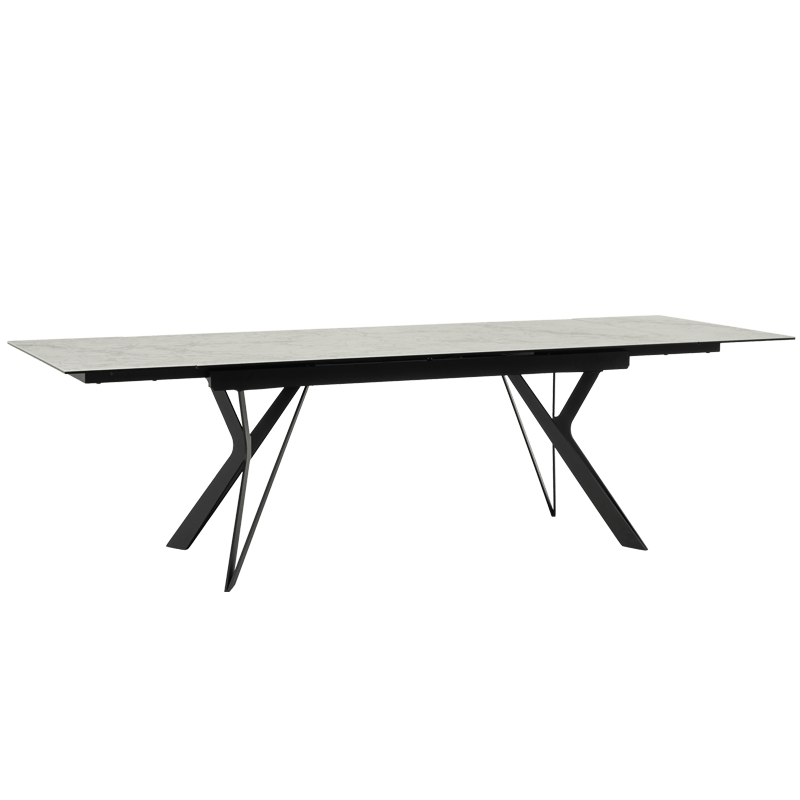 Разтегателна трапезна маса MARKI - бяла