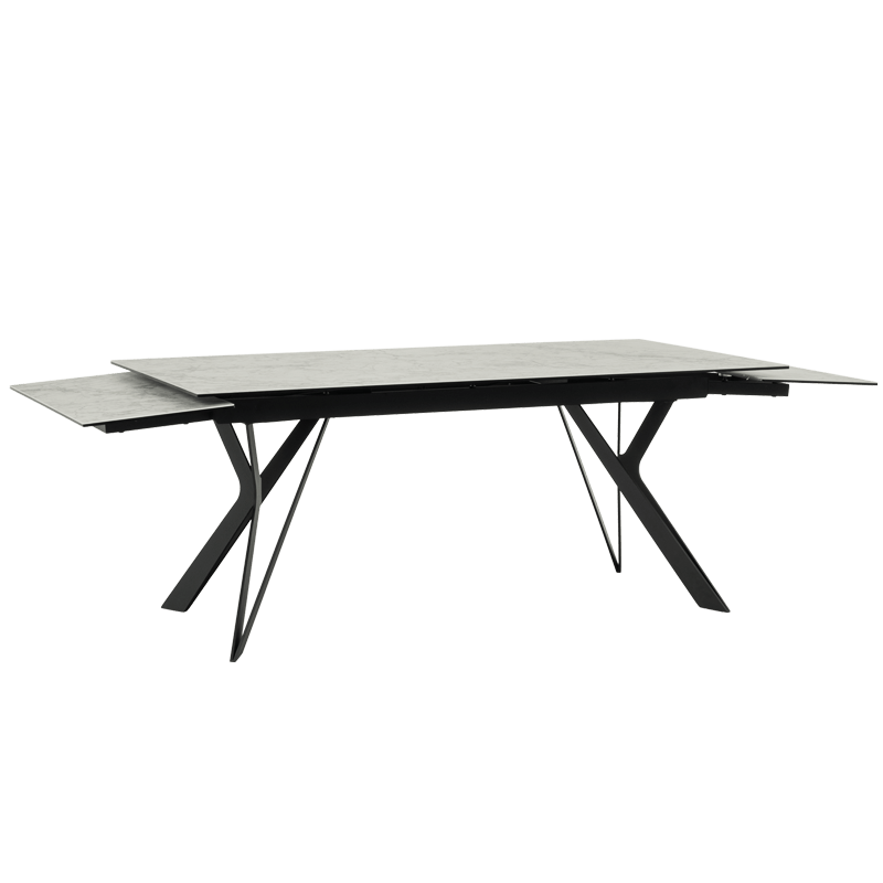 Разтегателна трапезна маса MARKI - бяла