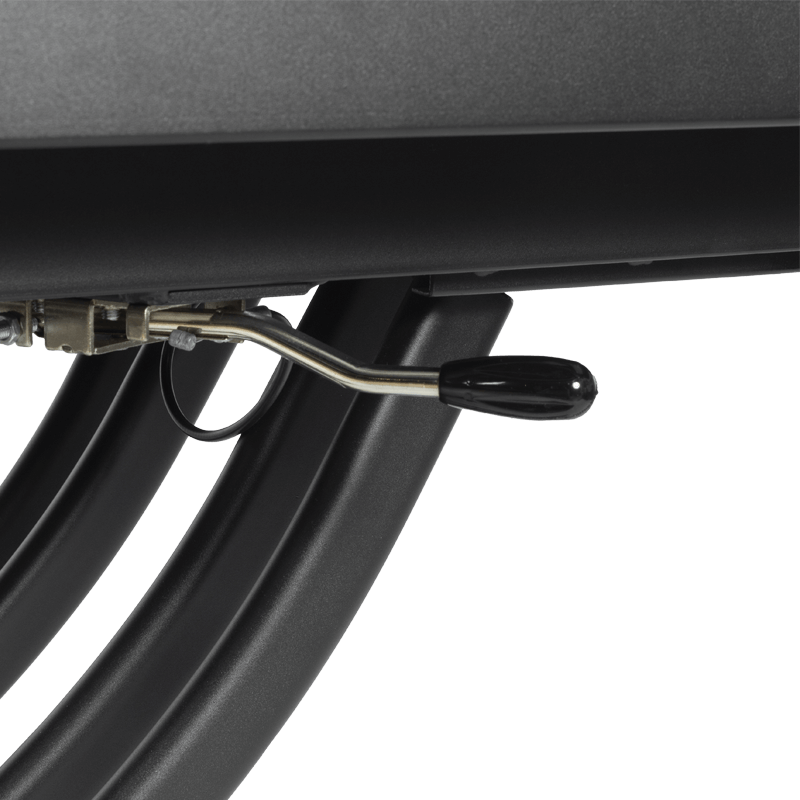 Разтегателна маса с повдигащ механизъм LESKO - черна