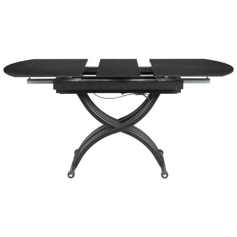 Разтегателна маса с повдигащ механизъм LESKO - черна