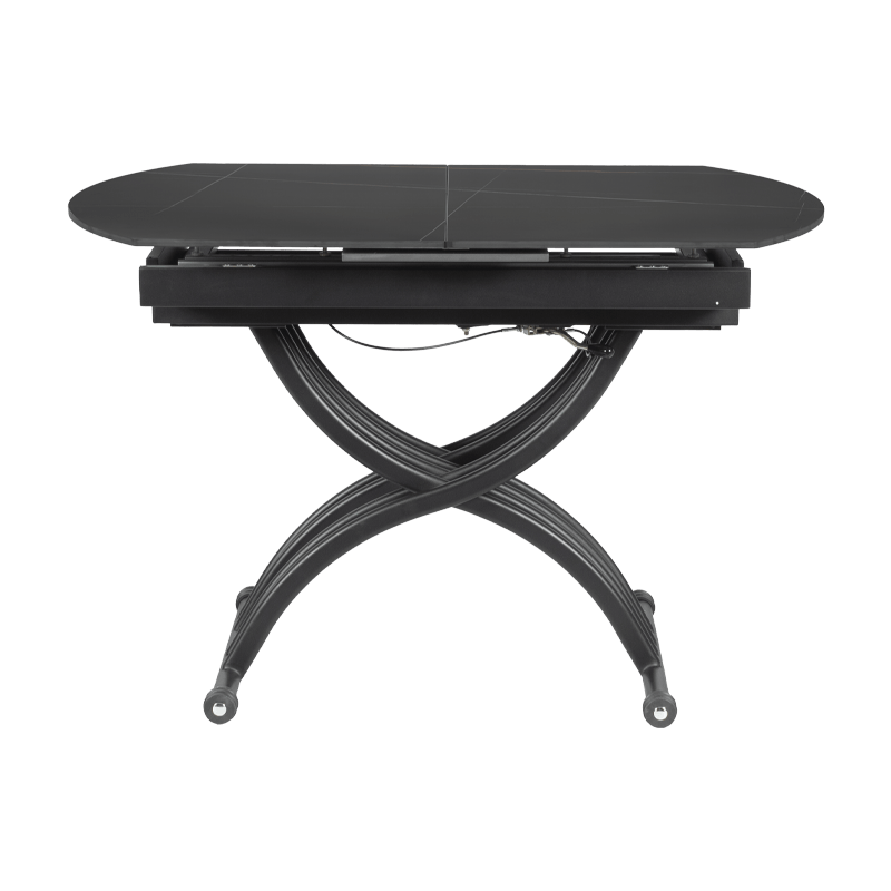 Разтегателна маса с повдигащ механизъм LESKO - черна