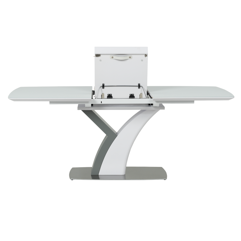 Разтегателна трапезна маса OMIS - бяла