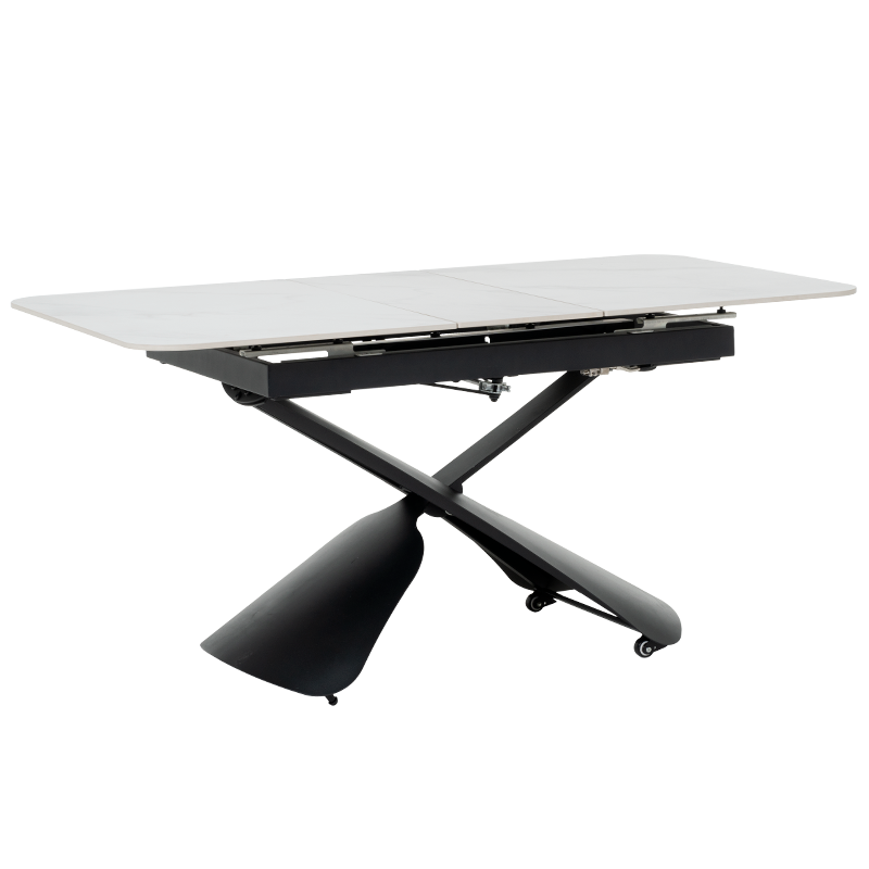 Разтегателна маса с повдигащ механизъм CAGUA - бяла