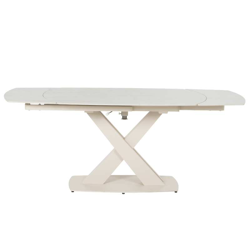 Разтегателна трапезна маса MATEO - крем