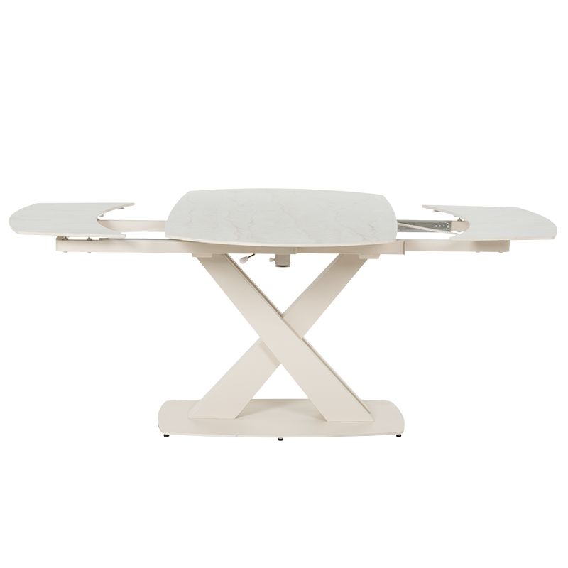 Разтегателна трапезна маса MATEO - крем