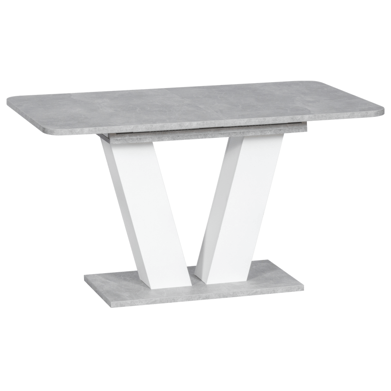 Разтегателна трапезна маса ALARA - бяла