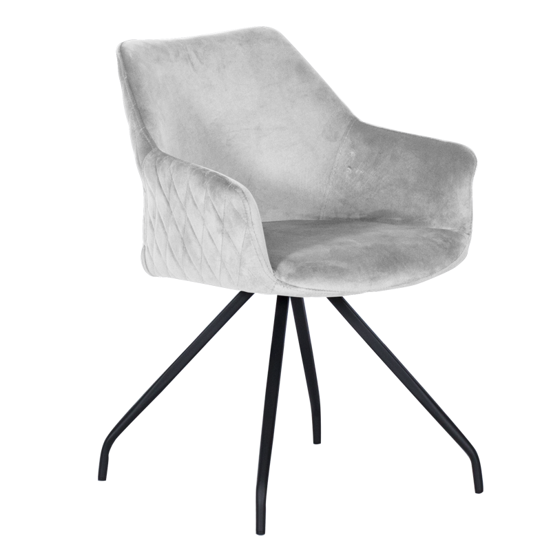 Трапезен стол KENDAL - светлосив BF 2