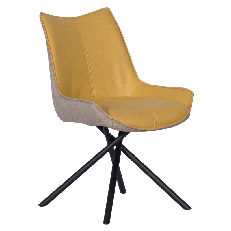 Трапезен стол HALTON - жълт DX-033