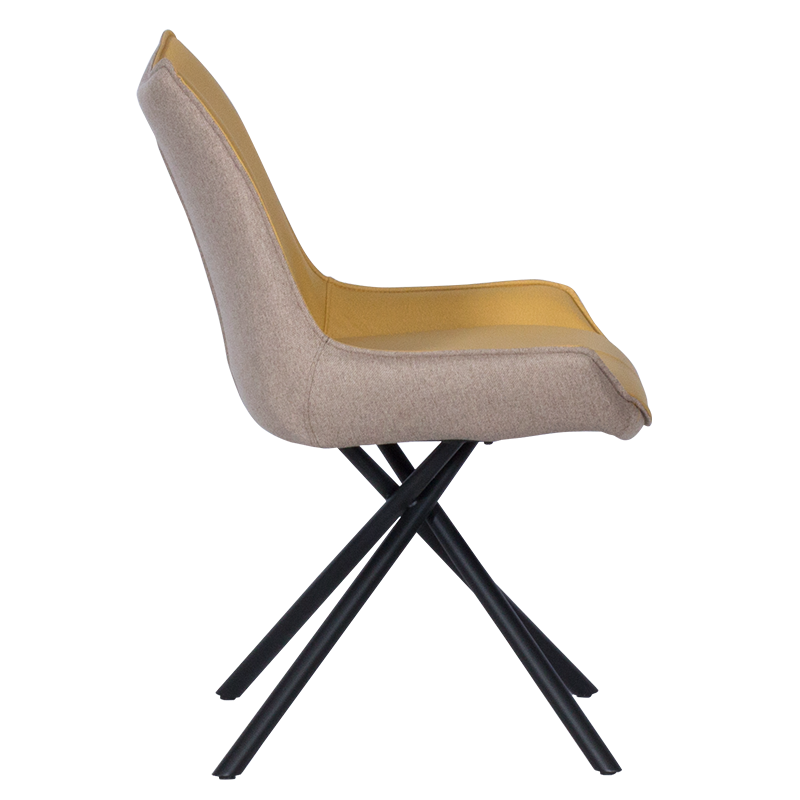 Трапезен стол HALTON - жълт DX-033