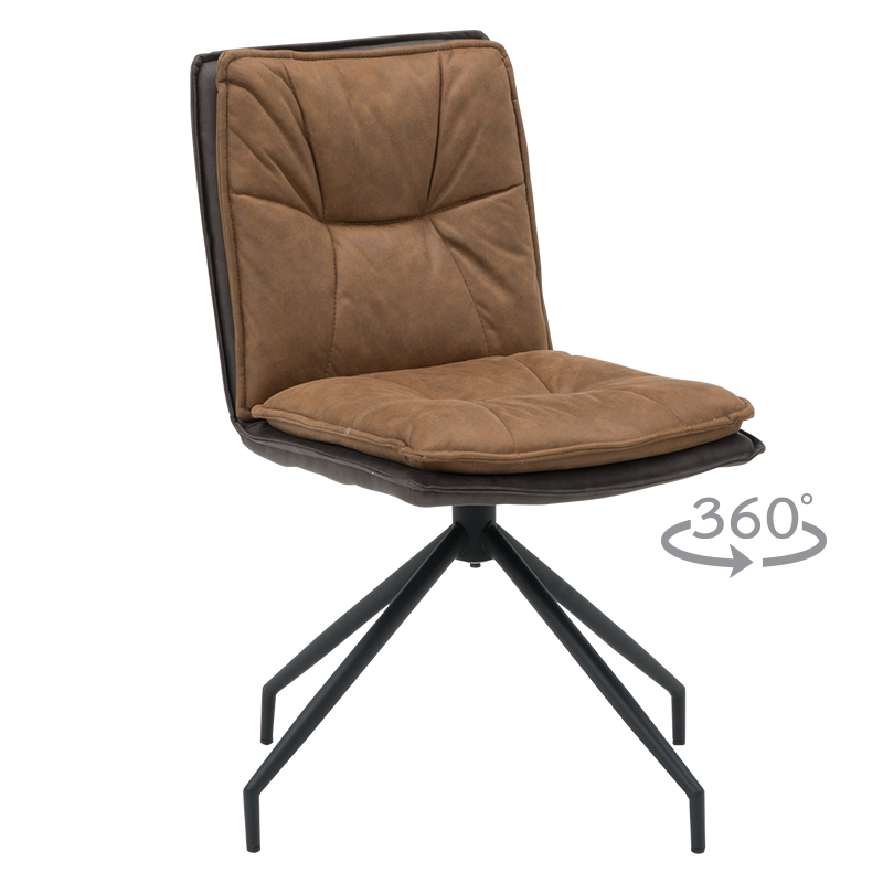 Трапезен стол RAMSEY - медено кафяв BF 1