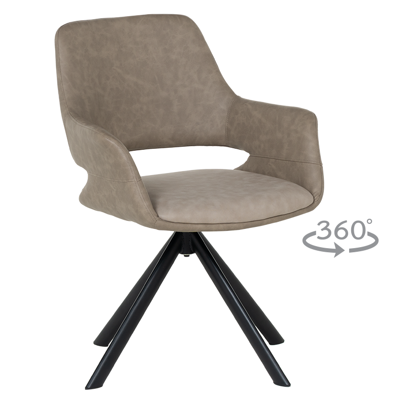 Трапезен стол DEVON - светлобежов SF 2