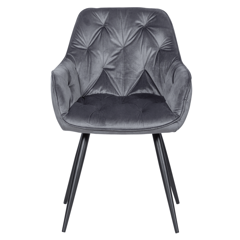 Трапезен стол LATINA - тъмносив