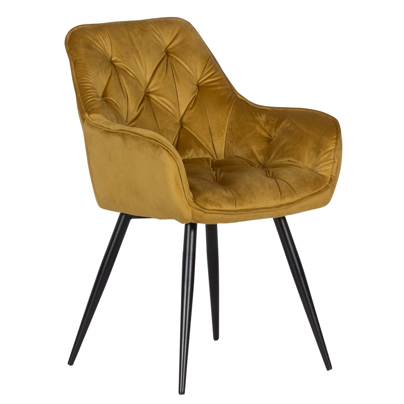 Трапезен стол LATINA - жълт