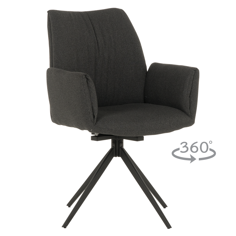 Трапезен стол COMO - тъмносив