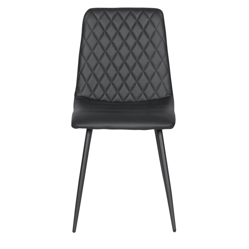 Трапезен стол MONZA еко кожа - черен