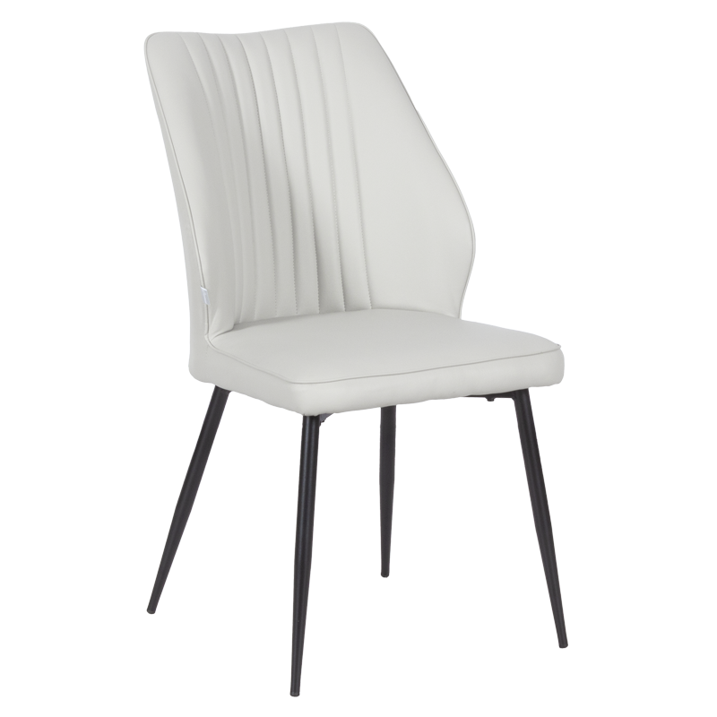 Трапезен стол LAREDO Y еко кожа - светлосив 29