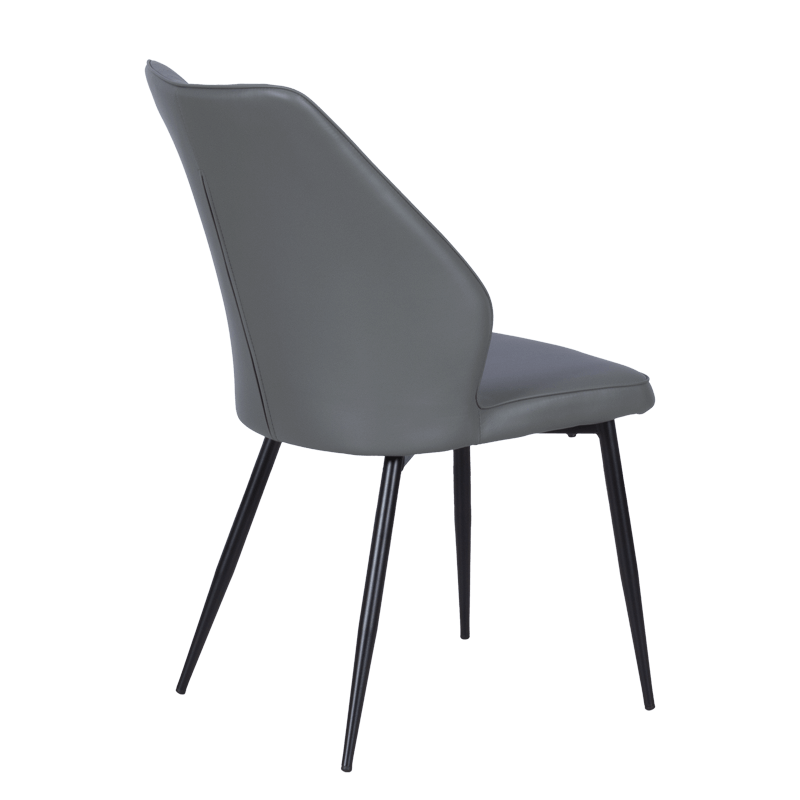 Трапезен стол LAREDO Y еко кожа - тъмносив 14