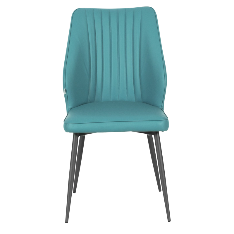 Трапезен стол LAREDO 2 Y силиконова кожа - аквамарин 25