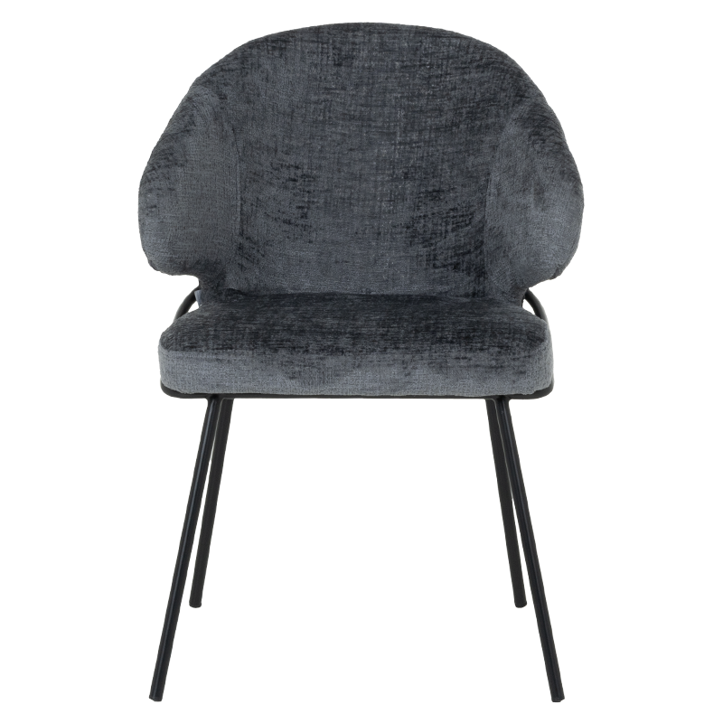 Трапезен стол RENO - сиво-син