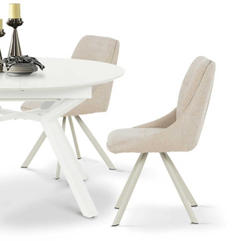 Трапезен стол LONDON 1 - крем R 28