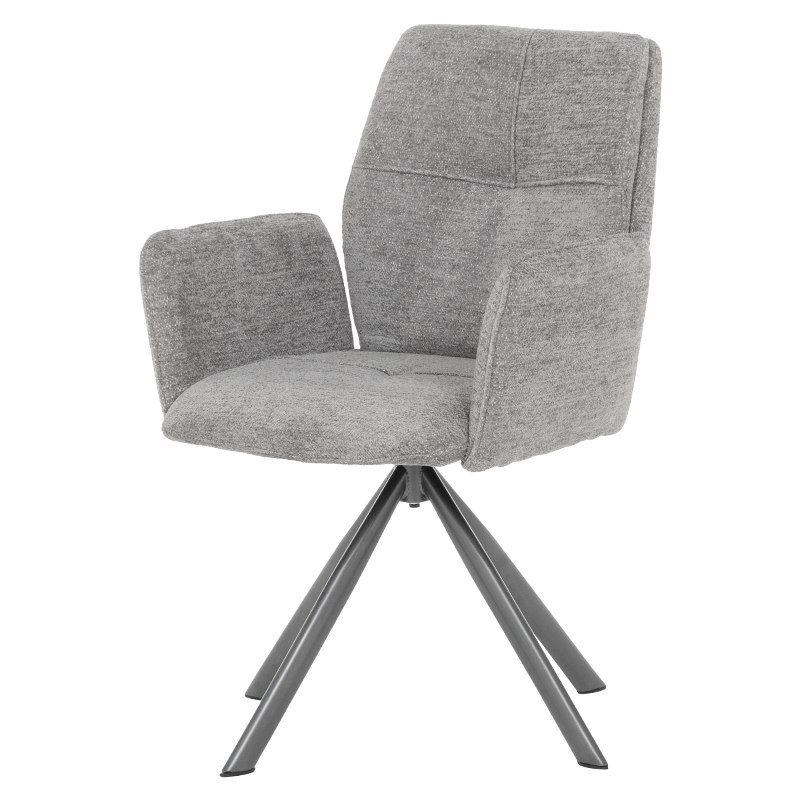 Трапезен стол BURY 2 - сив R 07