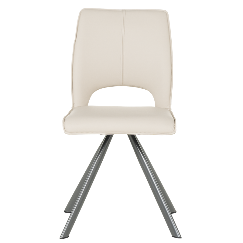 Трапезен стол CRAVEN 2 силиконова кожа - капучино 04