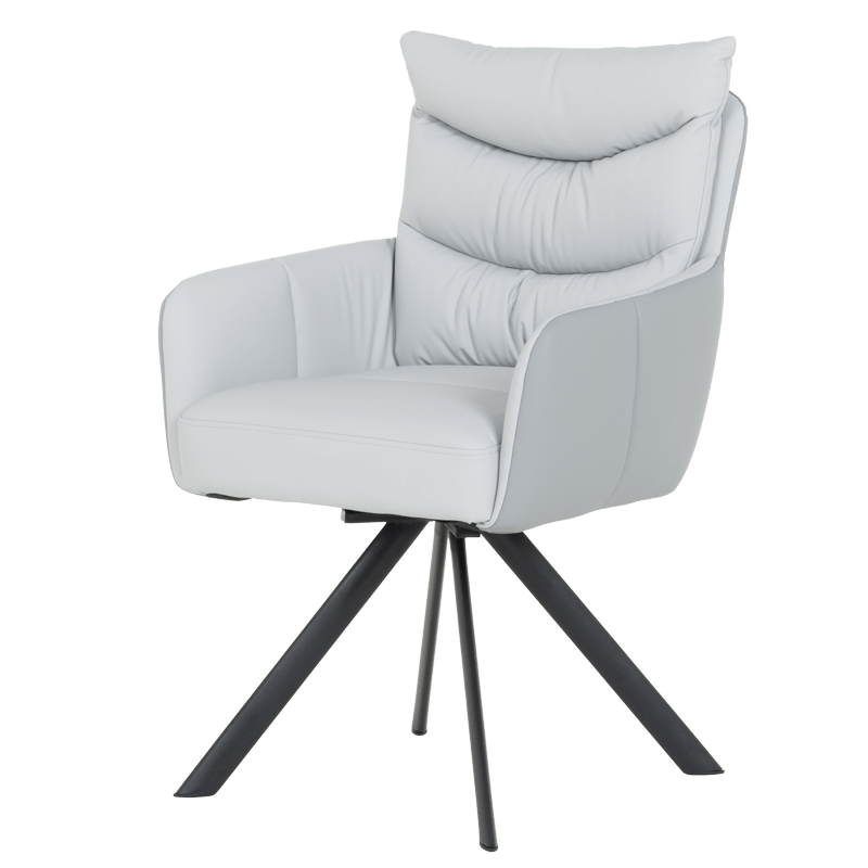 Трапезен стол LURGAN - сив 68