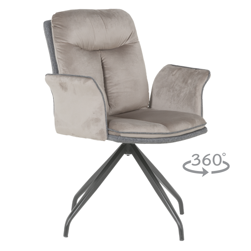 ТРАПЕЗЕН СТОЛ MARLOW 2 - МИШО СИВ BF 2