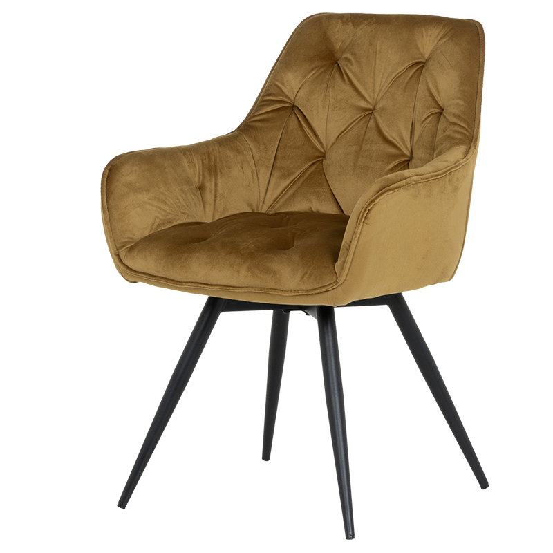 Трапезен стол LATINA PREMIUM - жълт