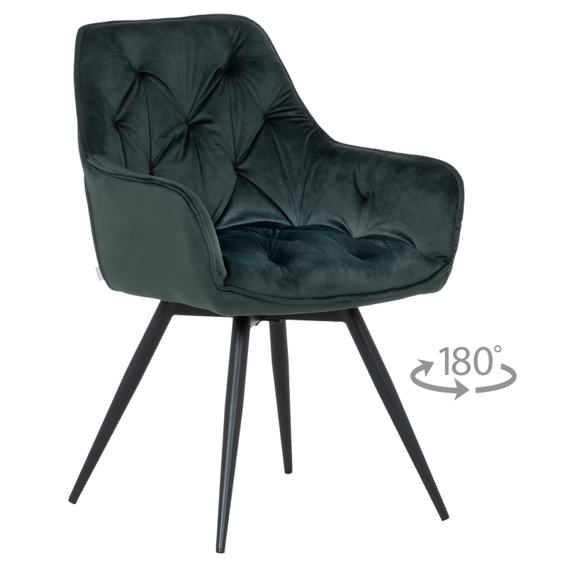 Трапезен стол LATINA PREMIUM - зелен