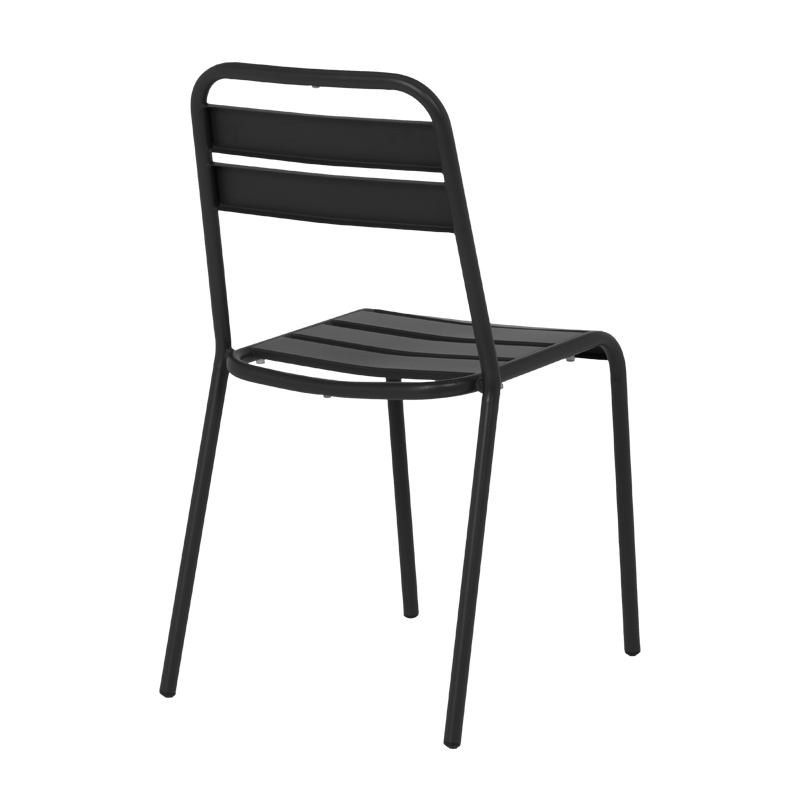 Метален градински стол ABA - черен