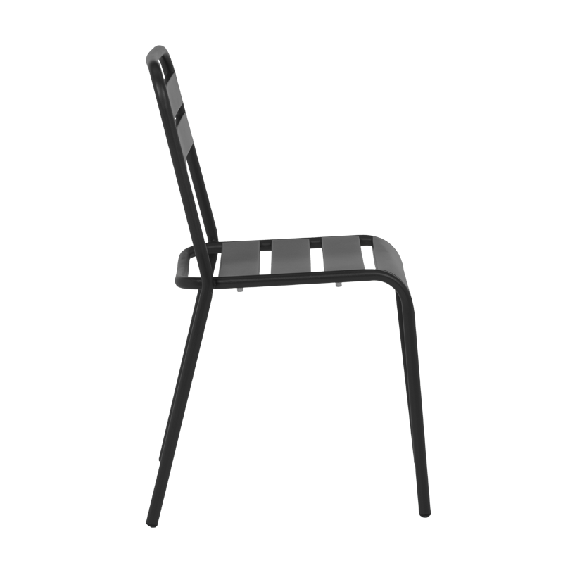 Метален градински стол ABA - черен