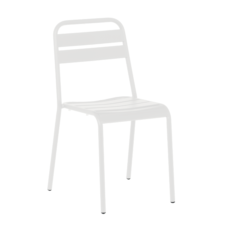 Метален градински стол ABA - бял