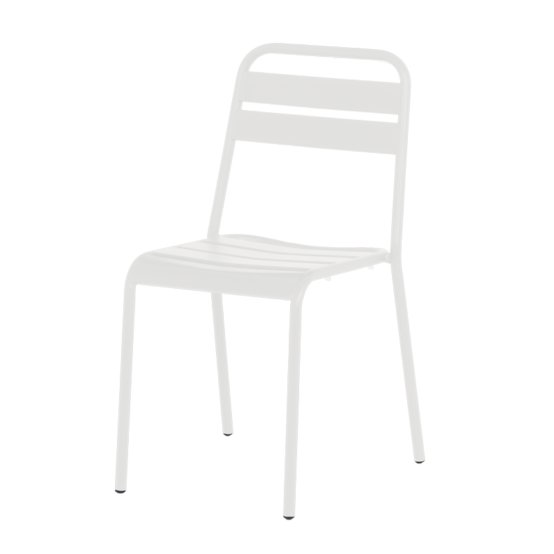 Метален градински стол ABA - бял