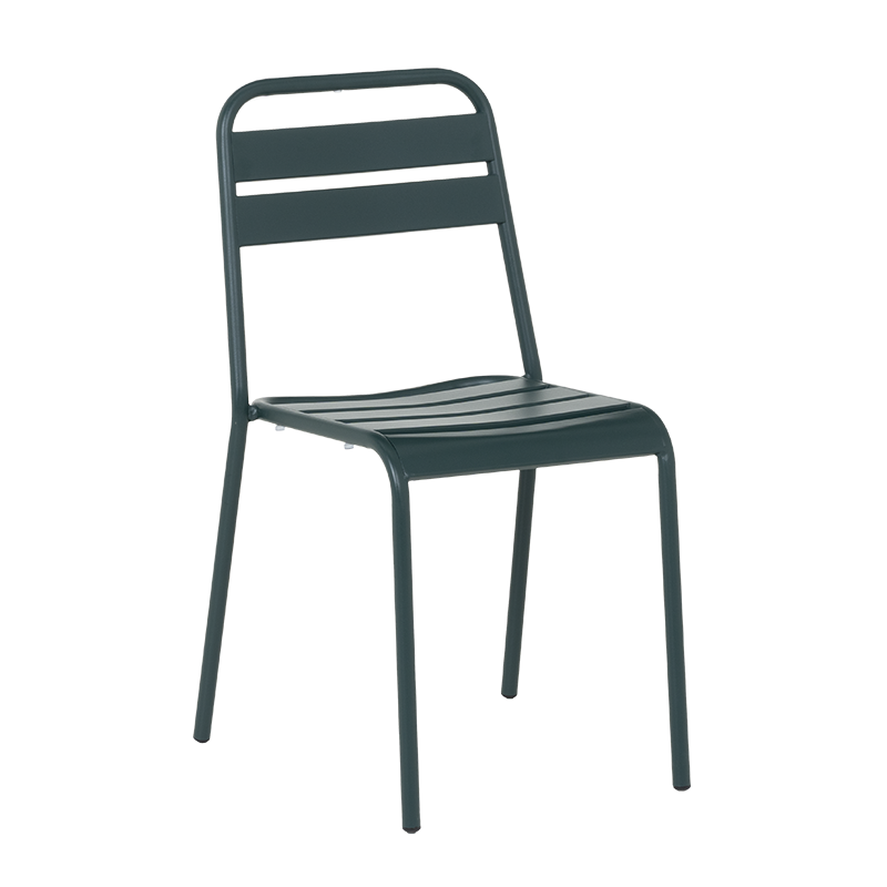 Метален градински стол ABA - тъмнозелен