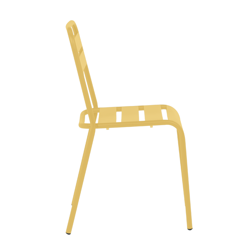 Метален градински стол ABA - жълт