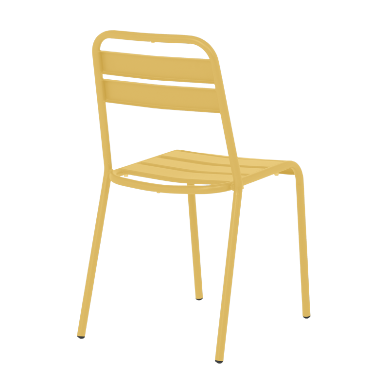 Метален градински стол ABA - жълт