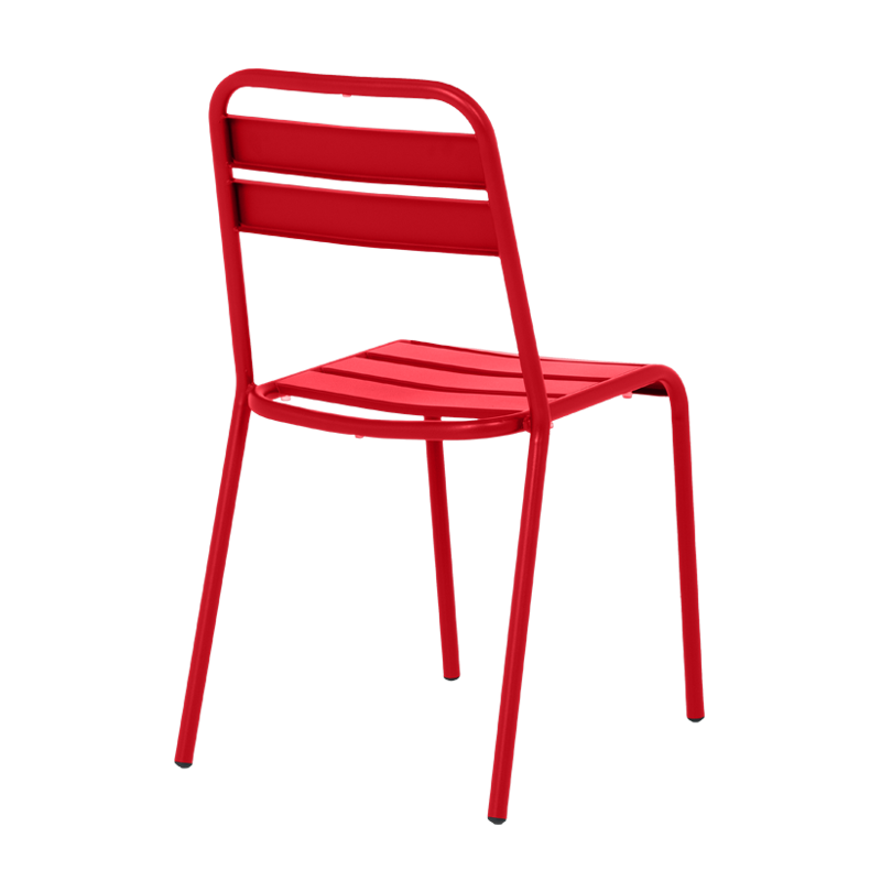 Метален градински стол ABA - червен