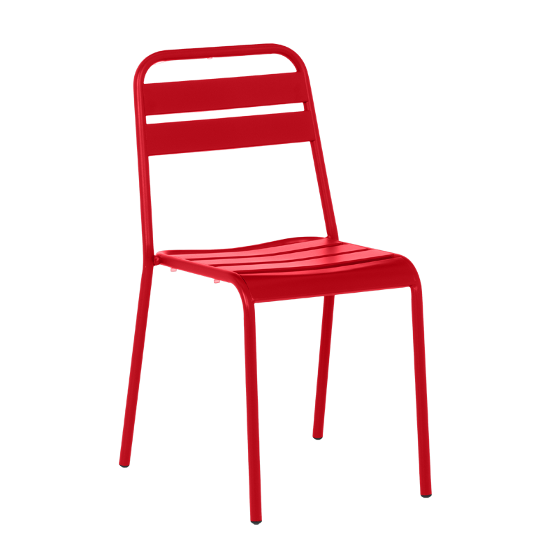 Метален градински стол ABA - червен