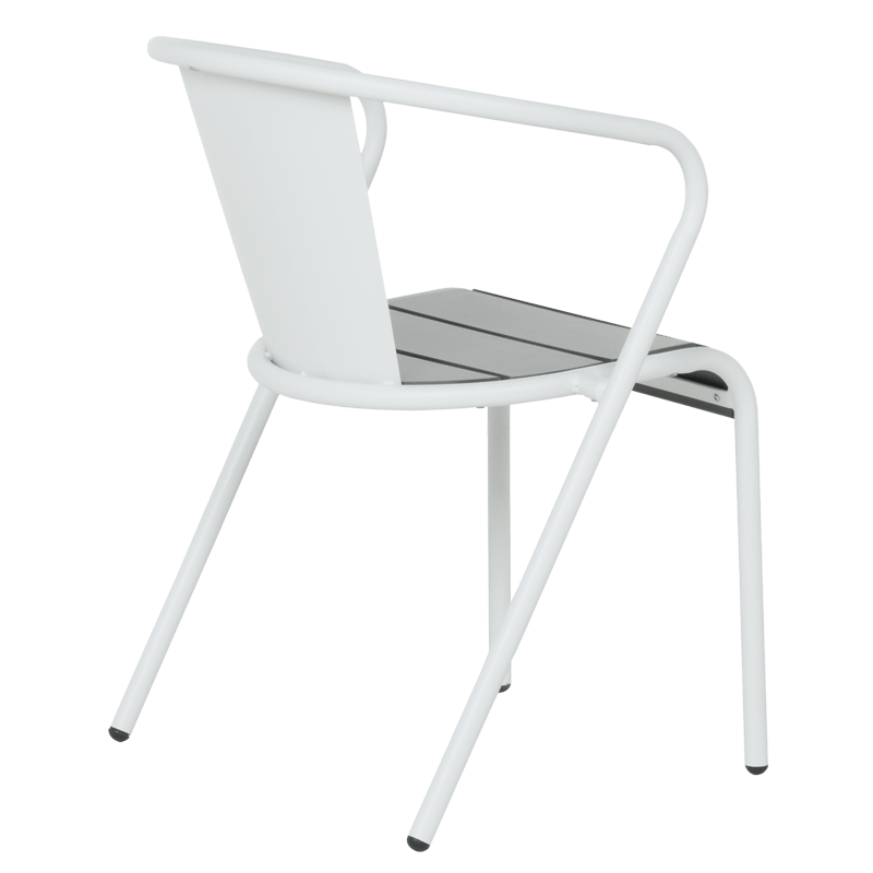 Метален градински стол KADUNA - бял