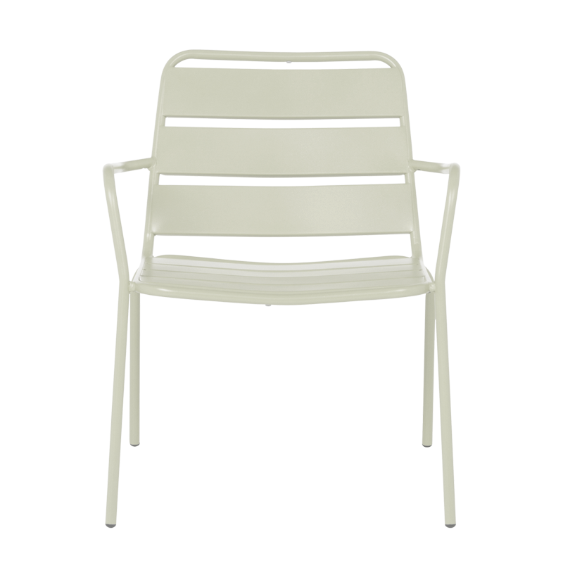 Метален градински стол SAKI - светлосив