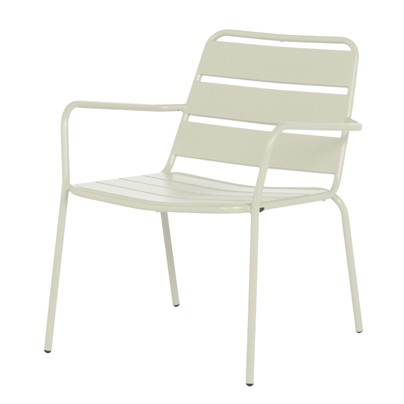 Метален градински стол SAKI - светлосив