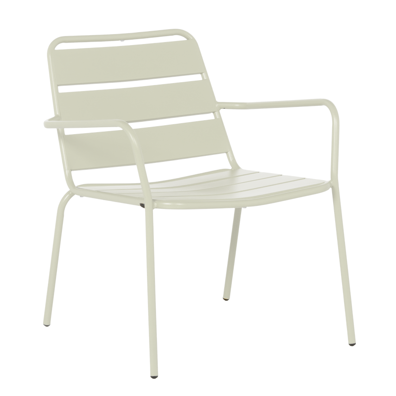 Метален градински стол SAKI - светлосив