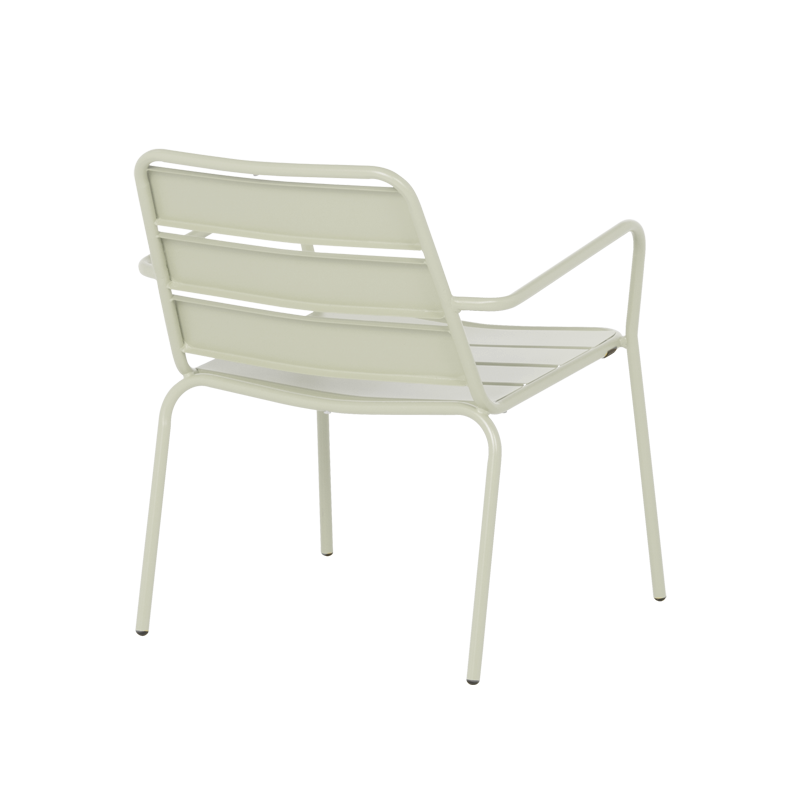 Метален градински стол SAKI - светлосив