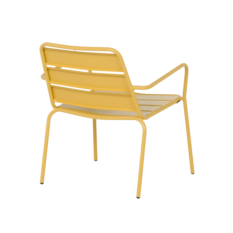 Метален градински стол SAKI - жълт