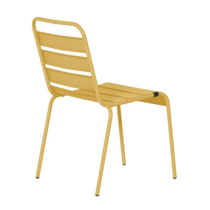 Метален градински стол MURI - жълт