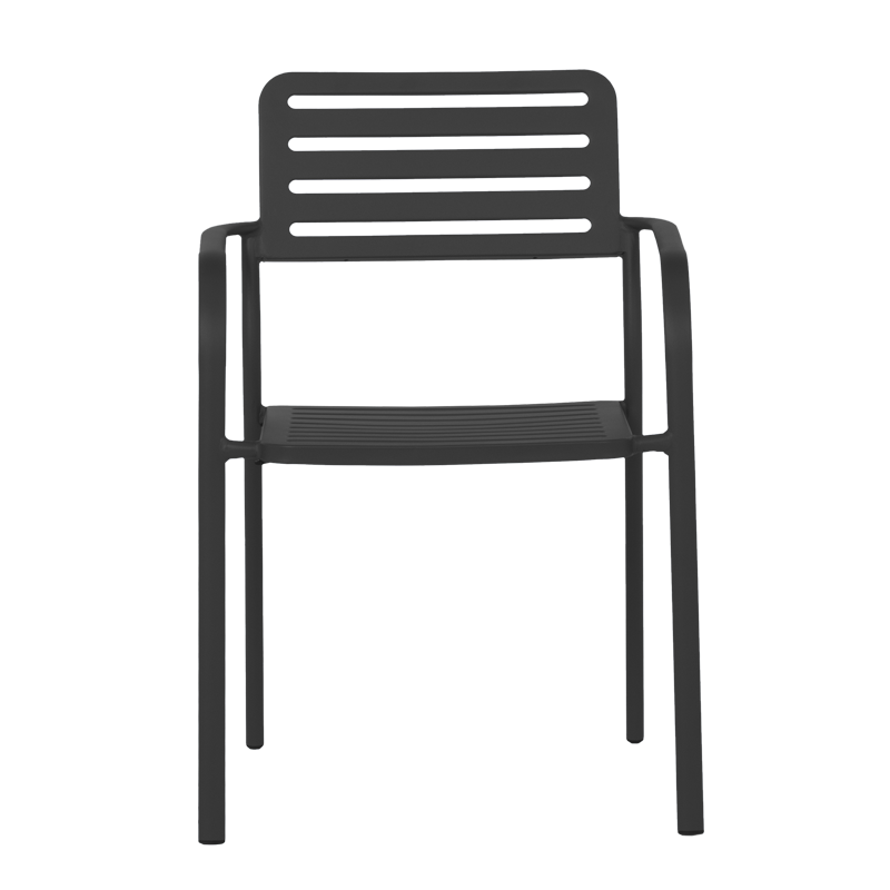 Метален градински стол WASE - черен